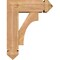 Ekena Millwork Westlake Arts and Crafts Smooth Bracket w/ Offset Brace, Western Red Cedar, 5 1/2"W x 14"D x 18"H BKT0604X14X18WTL03SWR - alternate 3